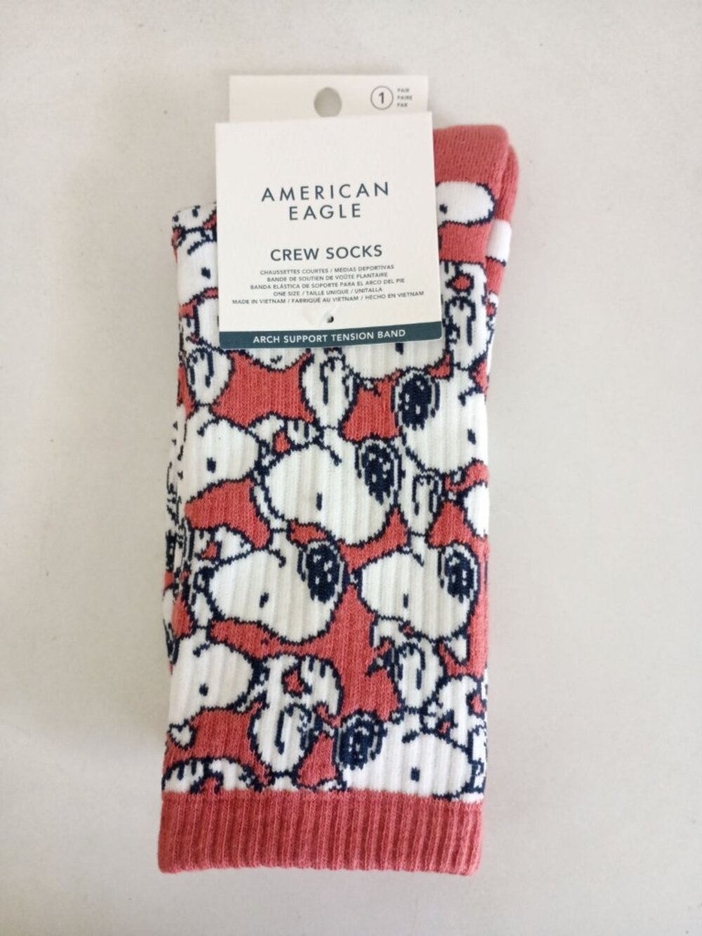 NWT American Eagle x Snoopy cotton blend crew socks
